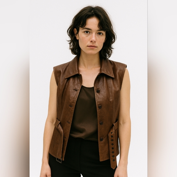 Leather Vest - Picture 3 of 11